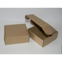 Бурая почтовая коробка, тип Д №2 без печати (220х165х100)