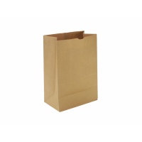 Бумажный крафт пакет без ручек, с прямоугольным дном, 180*120*290 мм